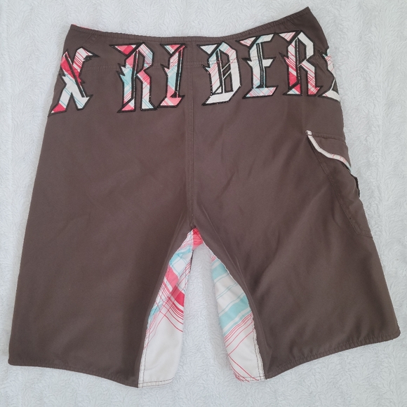 Vintage /Fox Rider's Co. Men's Board Shorts/ size 34 - Picture 2 of 4
